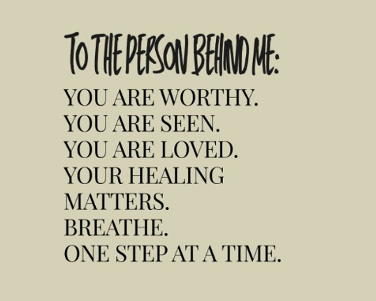 Beige “To the Person Behind Me” Inspirational Tee