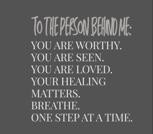 Grey “To the Person Behind Me” Inspirational Tee